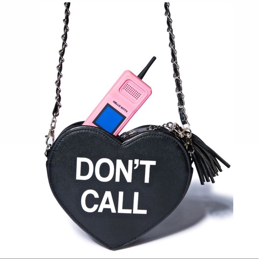 RARE DOLLS KILL DON'T CALL CROSSBODY BAG